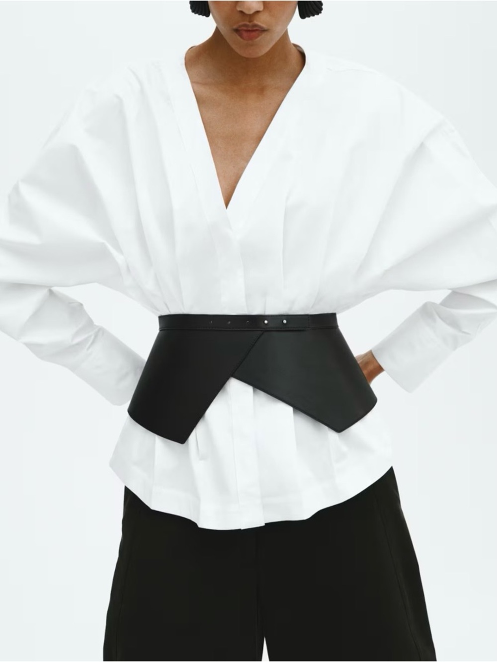 NWT H&M S/S 2026 Wide waist belt For Women (Black) M/L